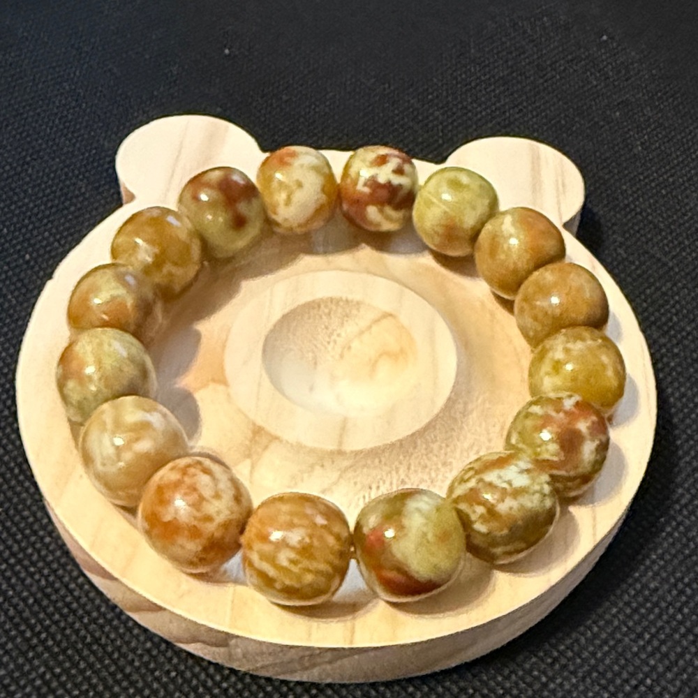 Natural Cancrinite Stone Beaded Bracelet